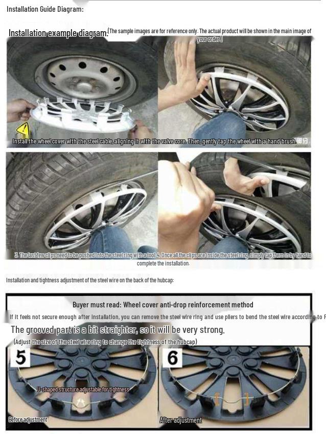 14/15 Inch Wheel Hub Cap for New Energy Yuanhang Xingxiang V5E6E5 - Modified Iron/Steel Decorative Cover