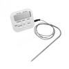 Digital Kitchen Thermometer Stainless Steel Probe Wireless Meat Thermometer Alarm Timer for Home Cooking Kitchen Barbecue