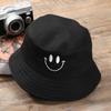 Smile Face Cap Embroidery Bucket Hat Fishing Sunscreen Bucket Hat