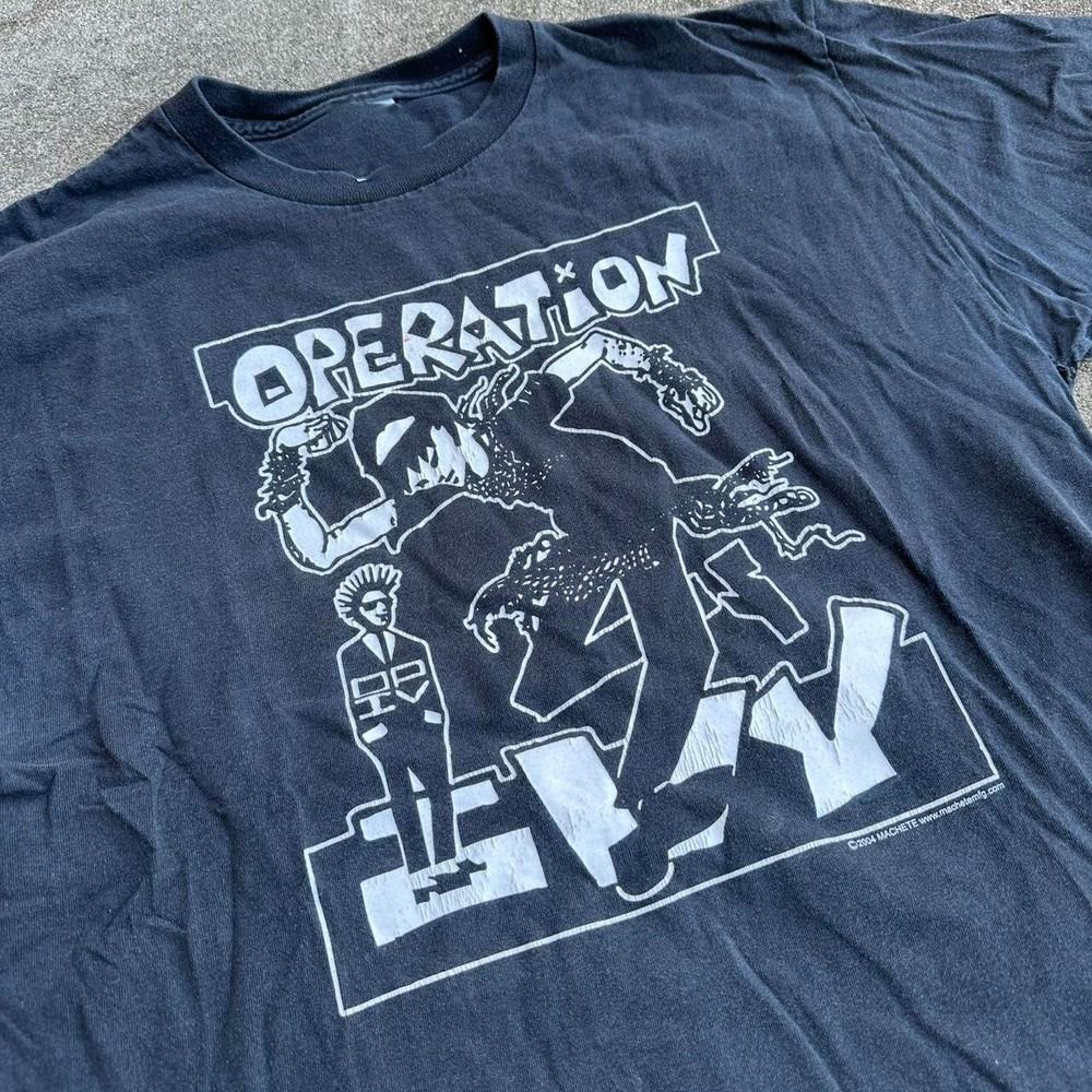 Винтажная Хлопковая Темно-синяя Рубашка Группы Operation Ivy 2004 года Унисекс Концертная S до 5XL MQ044 Унисекс Футболка XL
