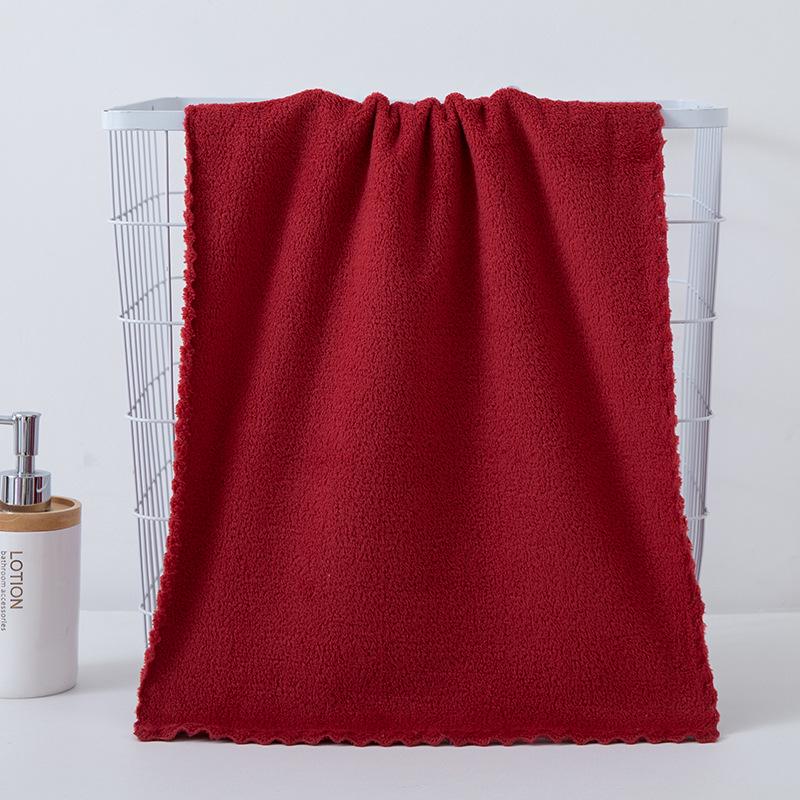 Coral Fleece Towel Set: Absorbent Bath & Face Towels with Customizable Gift Options
