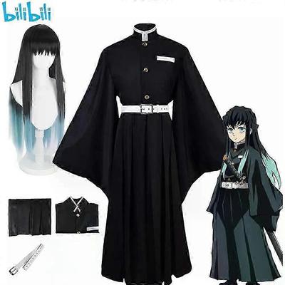 Bilibili Anime Demon Slayers Kimetsu No Yaiba Tokitou Muichirou Cosplay Kostüme Kisatsutai Uniform Perücke Halloween Party Kostüm