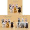Mini Cat Pvc Animal Desktop Figurine With Creative Design For Home Decor Collection