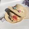 New Flower Decoration Big Edge Straw Hat Women's Summer Vacation Seaside Sunshade Sunscreen Beach Sun Hat