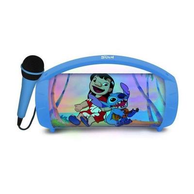 LEXIBOOK - Luminous Wireless Bluetooth® Speaker with Microphone - Rechargeable Battery - Disney Stitch