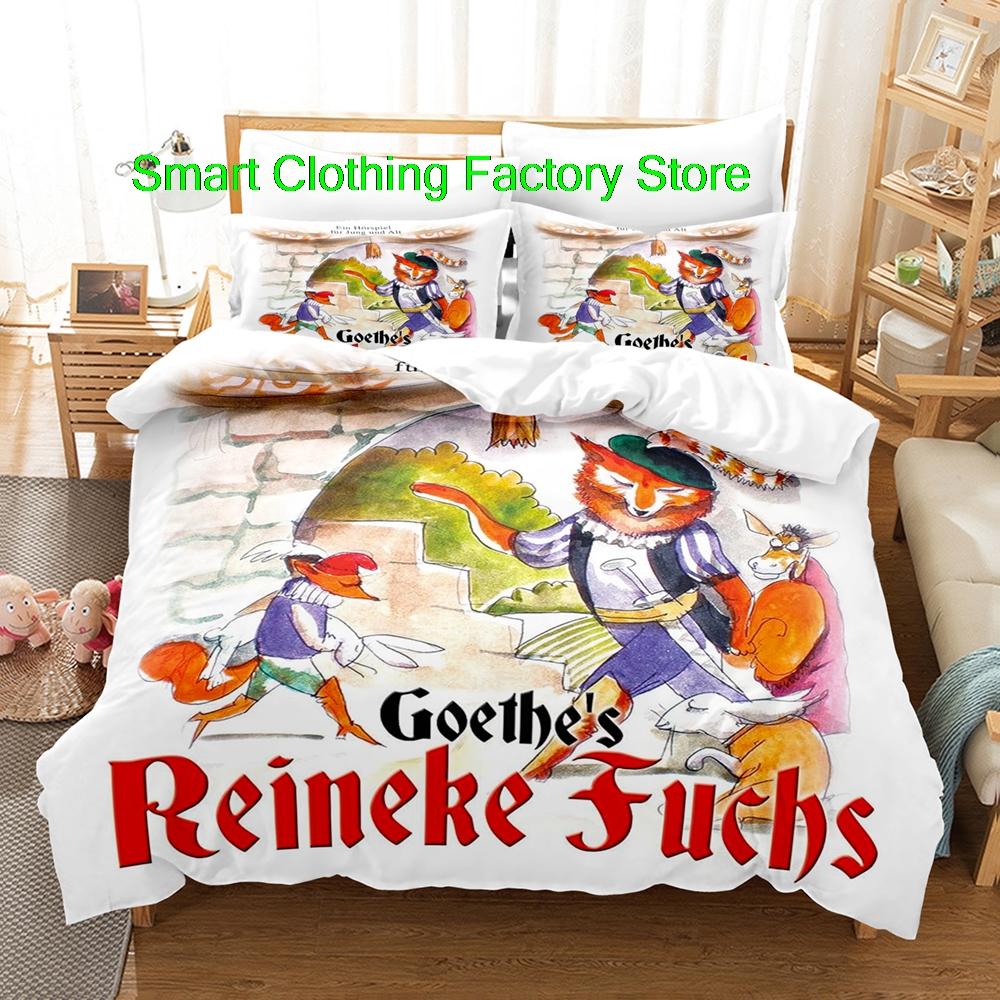 

Bed Linen Set Tenagers Bedrom Duvetcover Sets Fashion Bed Shet Set REINEKE FUCHS Beding Set Single Twin Ful Quen King-Sized Dimensionsd Dimensions 100*200cm Single