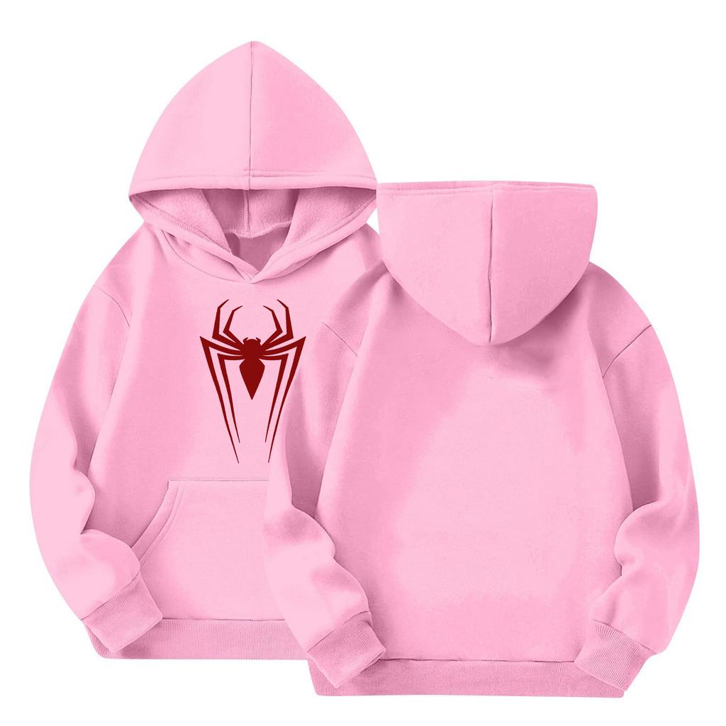 Kids Long Sleeve Pullover Sweatshirt, Loose Fit Letter Print Top for Boys and Girls