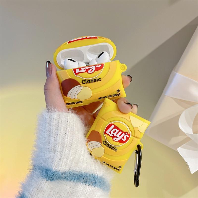 Die kreative Snack- und Getränke-AirPods Pro-Kopfhörerhülle ist kompatibel mit den kabellosen Bluetooth-Silikon-Schutzhüllen der Apple 2. und 3. Generation
