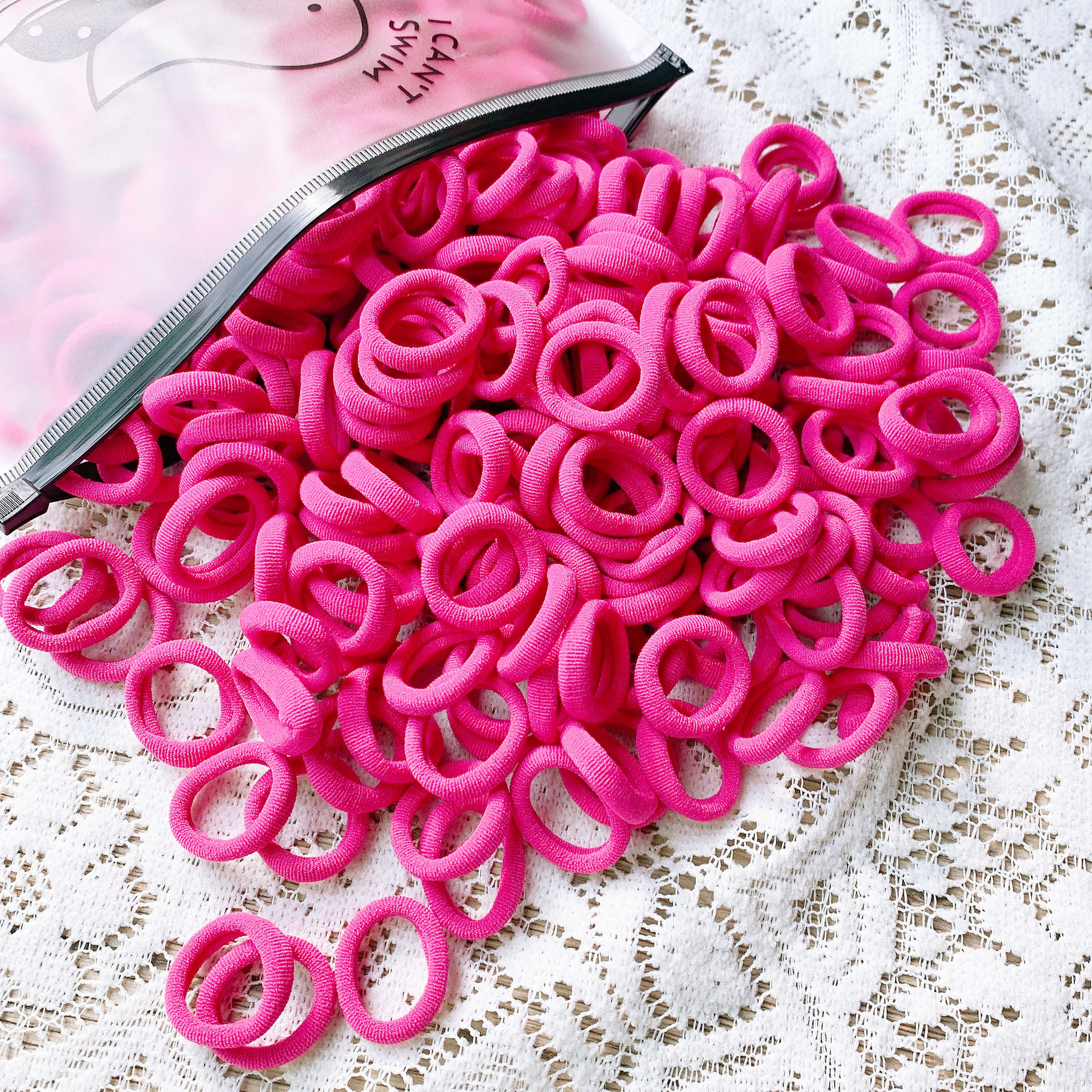 

YANRONG 100 шт. цветные хлопковые мягкие эластичные ленты для волос, аксессуары для волос для девочек, держатель для хвоста для маленьких детей, резинка для волос, нейлоновая повязка на голову, новинка