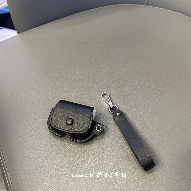 Minimalist Retro Leather Earphone Case for Apple Wireless Bluetooth AirPods Pro1 Generation 2 Generation 3 Generation Protective Case Buggy Bag