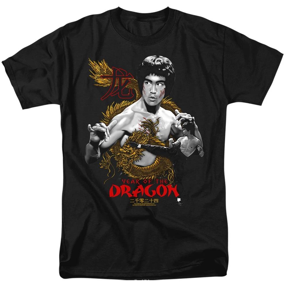 Bruce Lee - Golden Year Of The Dragon - Unisex Children s T-shirt - Black 140