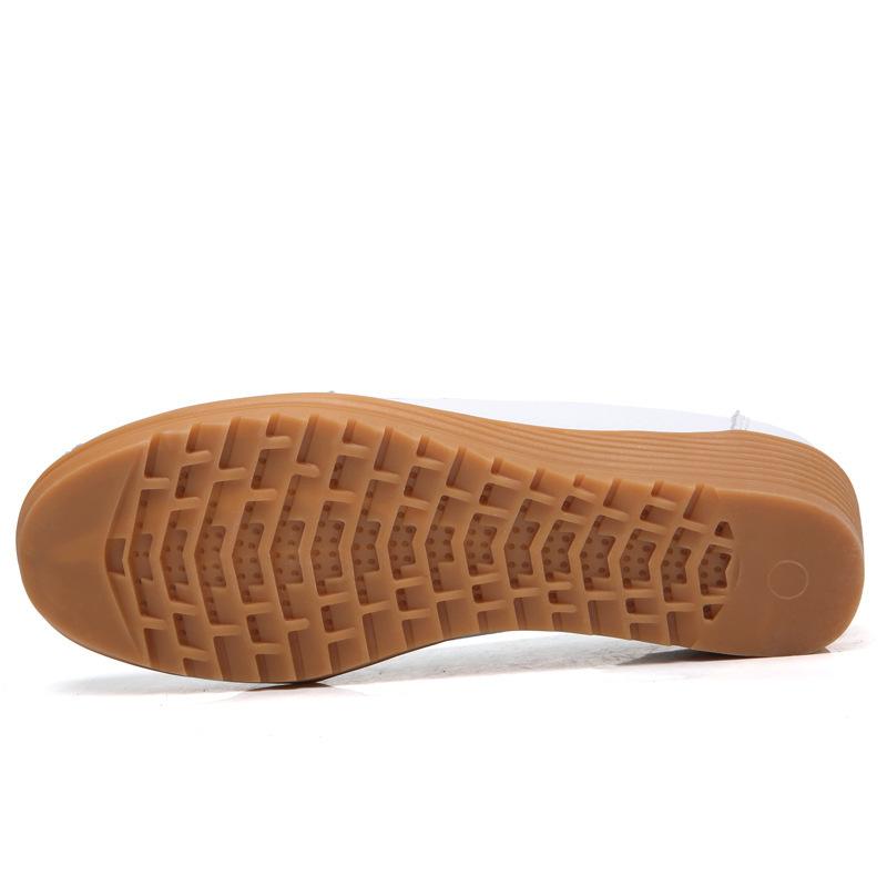 Damen Ballerinas Mode Keilabsatz Weiche Damenschuhe Slipper Damenschuh Mokassins Retro Übergröße Tenis Feminino