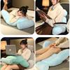 Dormitory Office Bedside Backrest Cushion - Cartoon Cute Large Pillow Waist Support for Bed Reading Playing Sofa-Like Comfort Bolster
