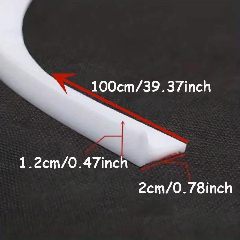 1 Stück Selbstklebender Silikon Wasserabweisender Streifen Badezimmer Wasserstopper Biegsamer Türboden Dichtungsstreifen Duschdamm Barriere