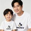 2026 100% Cotton Mickey Print Mother-Daughter Matching Short Sleeve T-shirt with Round Neck
