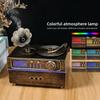Retro Gramophone Aromatherapy Spray Humidifier With Colorful Ambient Lighting White Noise Essemtial Oil Diffuser Home Fragrance