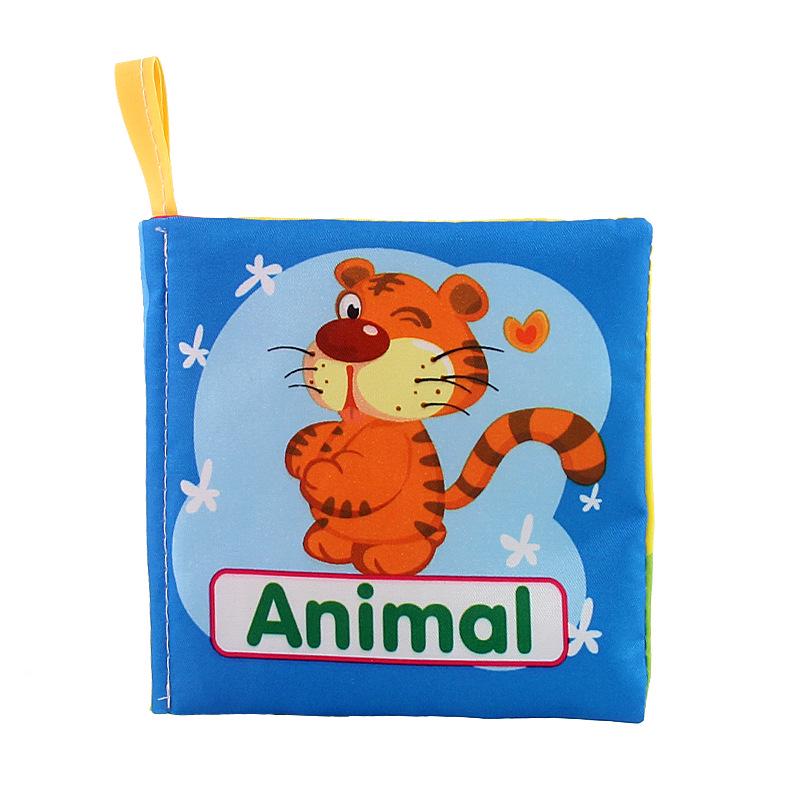 3D Infant Cloth Book: Tear-Resistant & Interactive Learning for 0-6 Months, Available in Six Styles