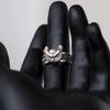 Vintage Thai Silver Animal Owl Finger Rings For Men Women Punk Fashion New Jewelry Couple Gift Party anillos mujer