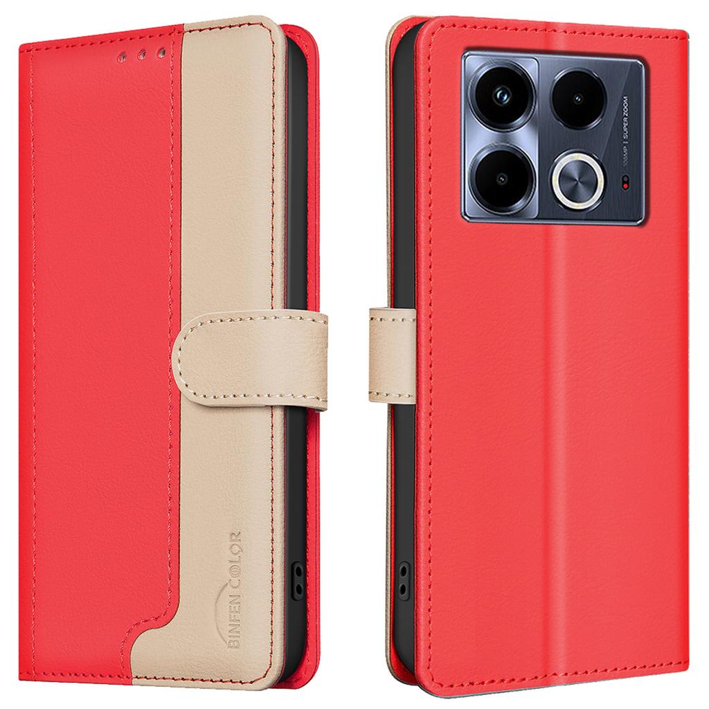 Für Infinix Note 40 Hülle RFID-blockierende Leder-Handyhülle Brieftasche