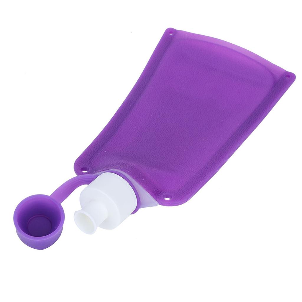 500ml Tragbare Faltbare Wasserflaschen Zusammenfaltbarer Silikon-Wasserbeutel für Outdoor-Reisen Camping