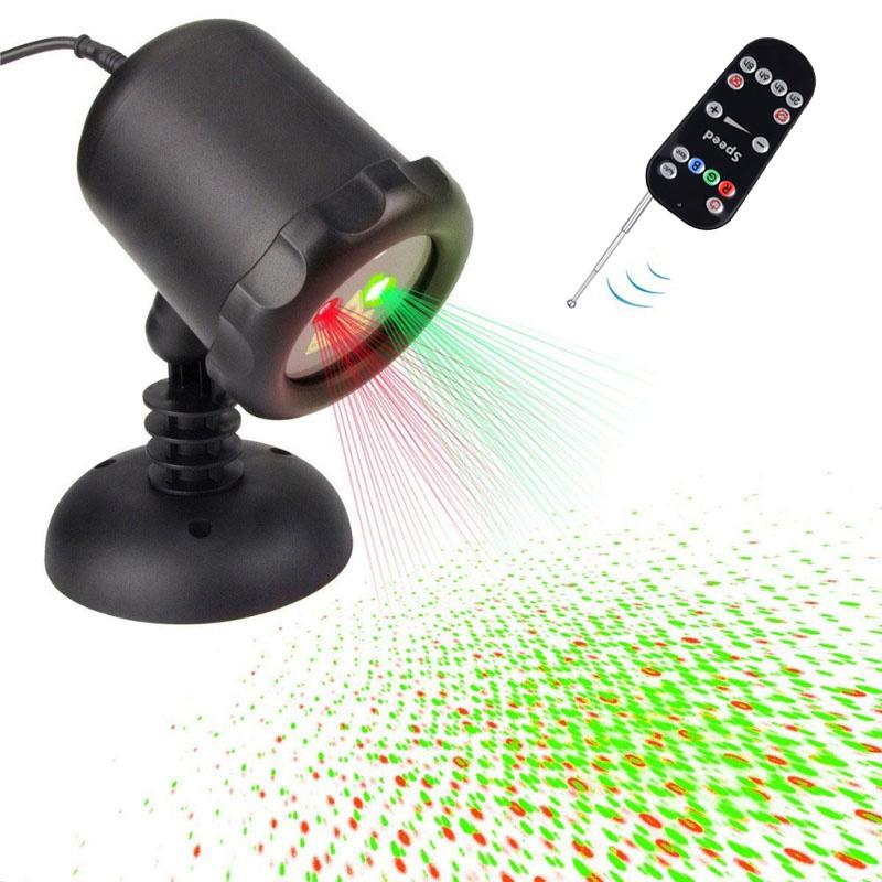 Christmas Laser Lights, Waterproof Projector Lights Landscape Spotlight Red and Green Star Show With Christmas Decorative