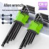 German Hexagonal High-Hardness 9-Piece Allen Wrench and Screwdriver Set