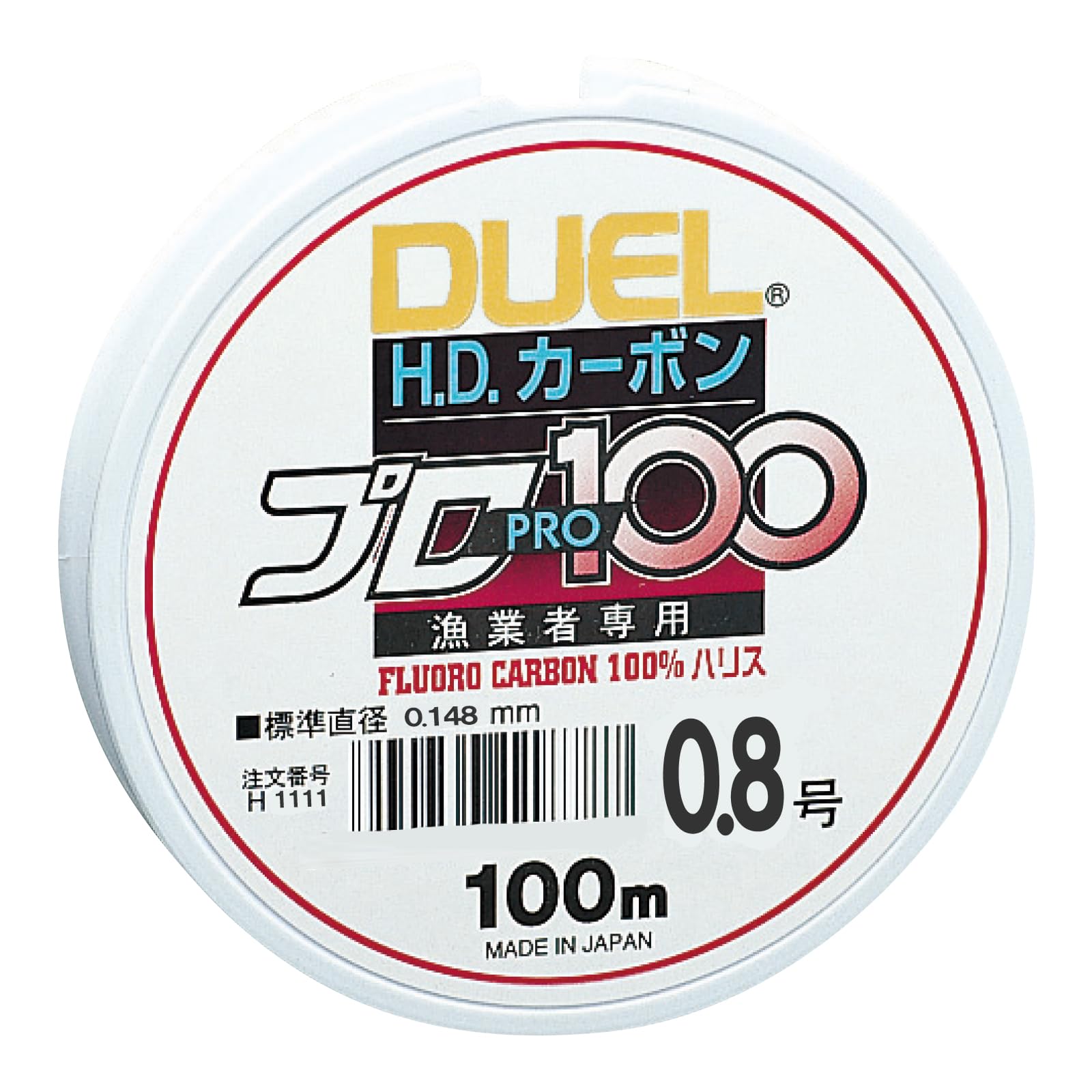 

DUEL Fluorocarbon Line HD Carbon Pro 100S Clear H1111 0.8 0.8 чистый