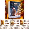 Christmas Countdown Series Marmot 24piece Acrylic Hanging Calendar For Seasonal Gift