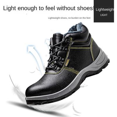 Winter Baumwolle Arbeitsschutzschuhe, Hochschaft, verschleißfest, Stahlkappe, Schutzschuhe, bruchsicher und durchstichfest, Arbeitsschuhe