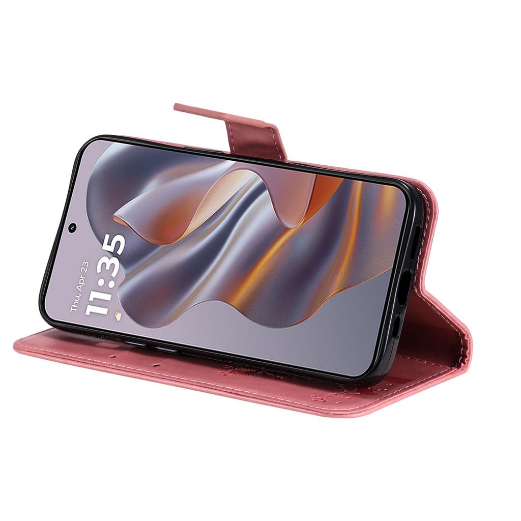 For Motorola Edge 50 Neo 5G/Moto S50 5G/Thinkphone 25 5G Phone Case with Stand Cat Tree Pattern Leather Wallet Mobile Cover