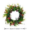 45cm Künstlicher Wildblumen Türkranz Bunter Wildblumen Stil Dekorative Girlande Mehrzweck Heimdeko Kranz Frühling Sommer