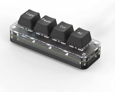 XYZA Tiny Keyboard Copy Paste Cut All Select Keyboard 4key Black XA-TK4KPC