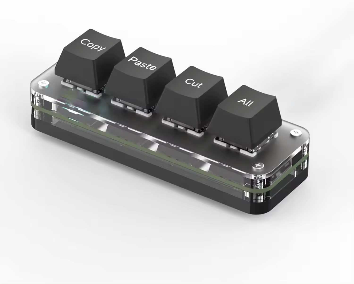 

XYZA Tiny Keyboard Copy Paste Cut All Select Keyboard 4key Black XA-TK4KPC