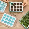 Multi-Purpose Seed Starting Tray Kit Flexible Pop-Up Unit with Drainage Holes Easy Transplant for Indoor Outdoor Garden Flower