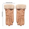 Winter Plus Velvet Candy Color Windproof Faux Fur Gloves Ski Driving Gloves Cashmere Mittens Touch Screen