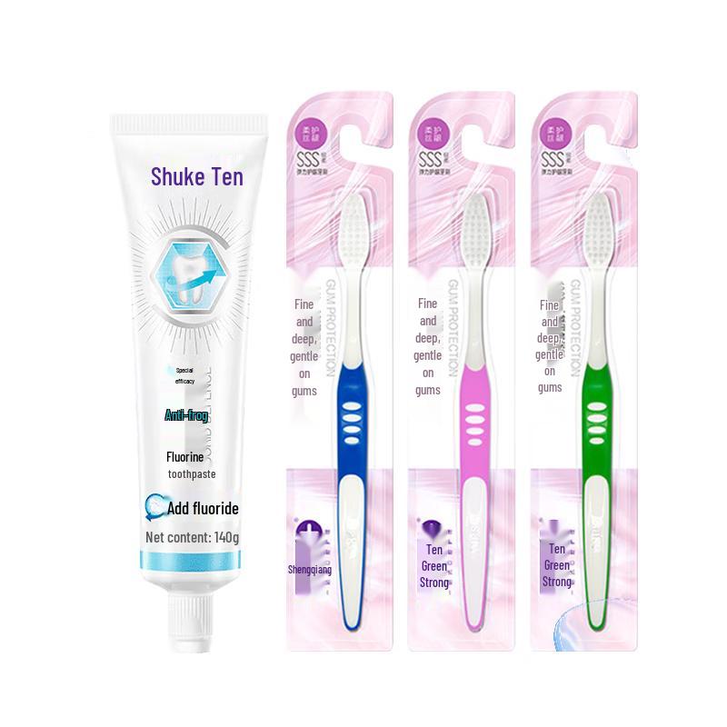 Saky Anti-Cavity Toothpaste & Toothbrush Set