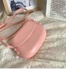 Candy Color Women's Saddle Shoulder Bag Casual Portable Female Small Clutch Handbags Sweet Fashi Ladies Purse Crossbody Bags