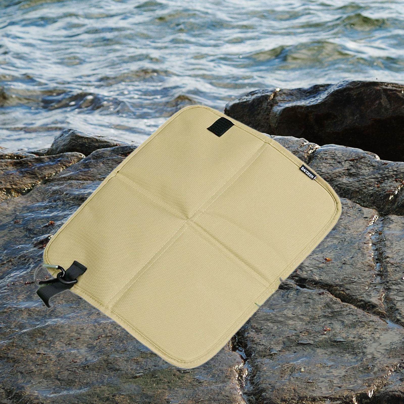 

Foldable Hiking Seat Cushion Mat Oxford Cloth Comfortable Sit Pad for Park Festival хаки