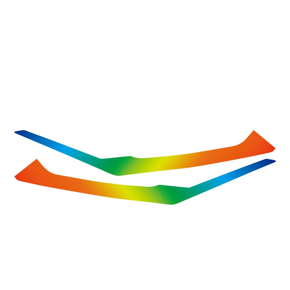 1Pair Motorcycle Headlight Vinyl Wrap Protective Film Decorative Stripe Headlight Tint Protection Layer for 2025 Honda PCX160