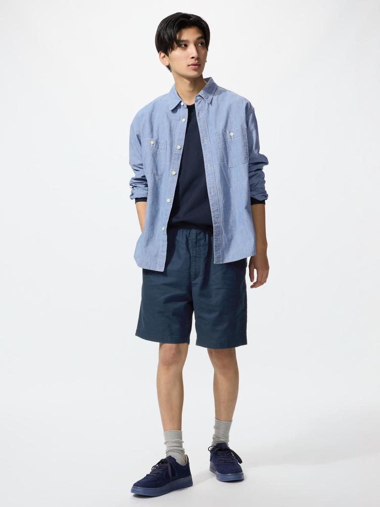 Uniqlo Japan Linen Blend Easy Shorts