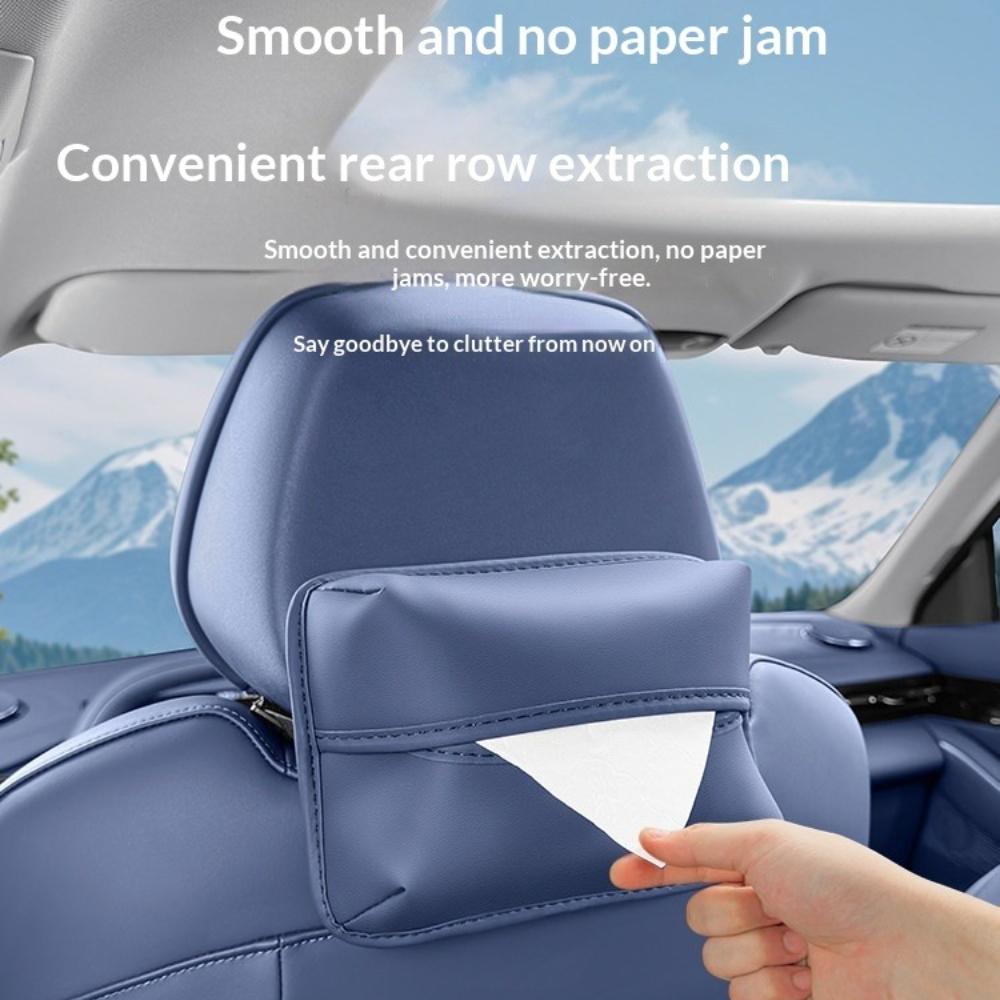 For Geely Galaxy E5/EX5 Car Seat Tissue Box Hanging Paper Towel Holder Strap Napkin Bag Interior