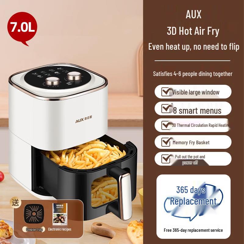 AUX 2024 Smart Visuell Multifunktionaler Ölfreier Heißluftfritteusenofen