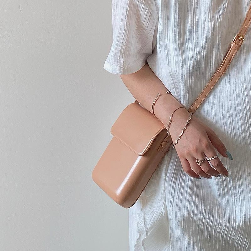 Crossbody Bags Women Mini PU Leather Shoulder Purses and Handbags for Girls Ladies Phone Simple Solid Bag