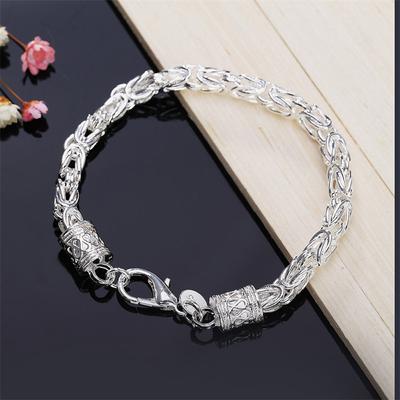 High Quality 925 Sterling Silver Bracelet For Woman Man Luxury Wedding Party Christmas Gifts Fashion Fine Jewelry Temperament