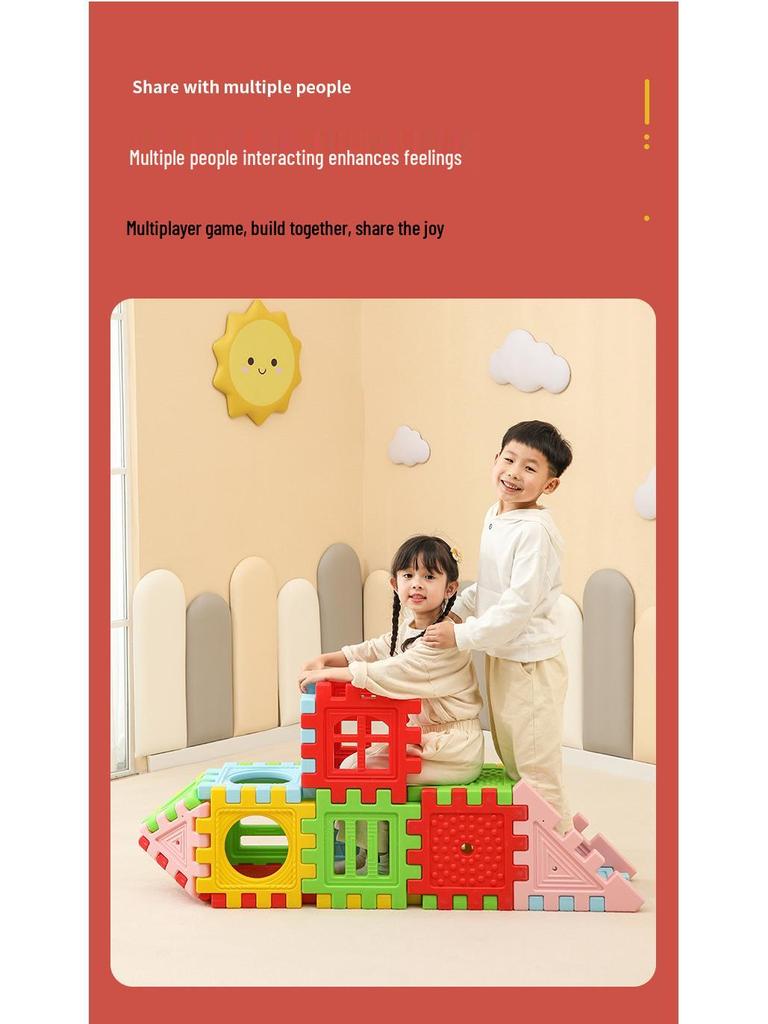 Happy Blocks: Extra Large Sensory Construction Set for Kids