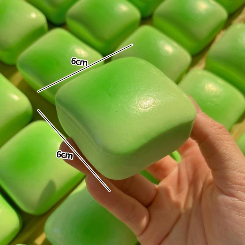 Squishy Cheese Cube Stress Relieving Ball Anti-Stress Squeeze Ball Sensory Fidget Toys Cheese Squishy Gifts Relaxing Favor Gift