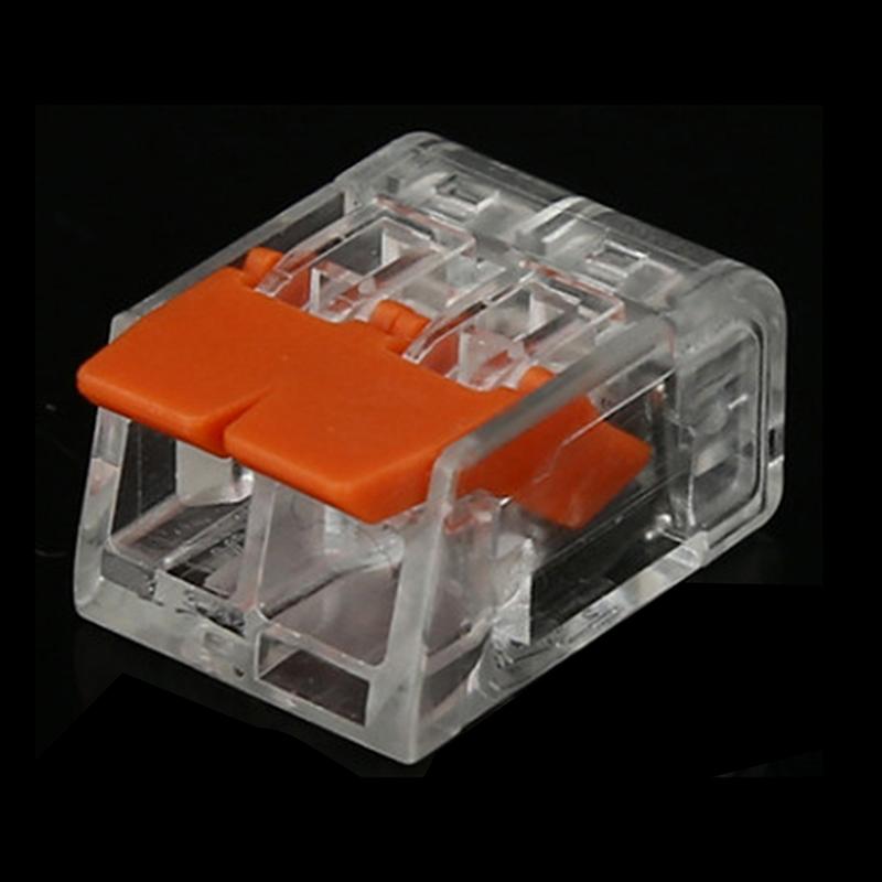 1Pc Mini Quick Cable Splicing Connectors Lever Electrical Wire Connector 2/3/4/5Pin Compact Conductor Push-In Terminal Block