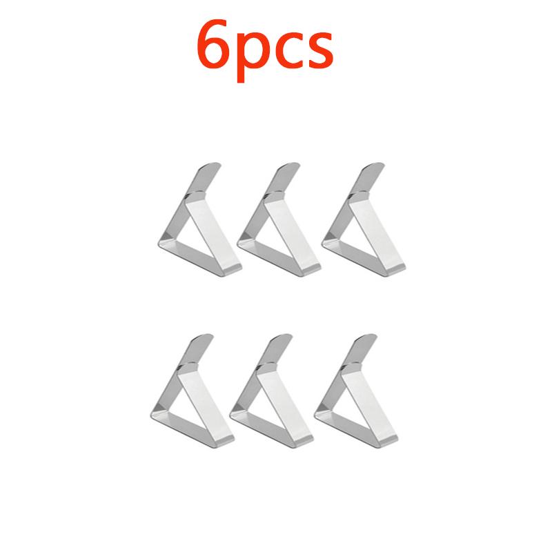 

6/12 шт./компл. противоскользящие зажимы для скатерти из нержавеющей стали, нескользящий держатель для свадьбы, кемпинга, променада, зажим для крышки стола 6PCS
