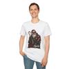 Santa Warlord Candy Cane Christmas Heavy Metal Cartoon Unisex Softstyle T-Shirt