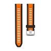20mm Two-Tone Quick Release Silicone Strap for Garmin Forerunner 70 170 245 255 265 Venu 4 3 Vivoactive 5 Sport Replacement Band